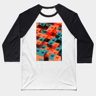 Colored Block Toy Pieces Baseball T-Shirt